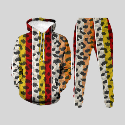 Conjunto de Sudadera y Pantalón Holgado con Impresión Digital 3D - Image 12