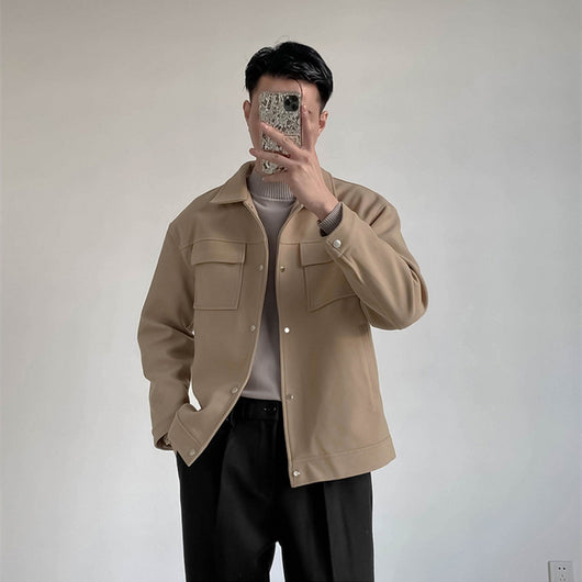 Chaqueta de Trabajo Suelta y Gruesa para Hombre - Image 8
