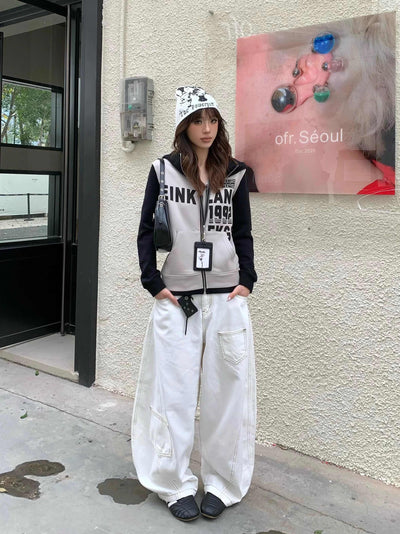 Sudadera Estampada con Letras Ajustada para Mujer - Image 7