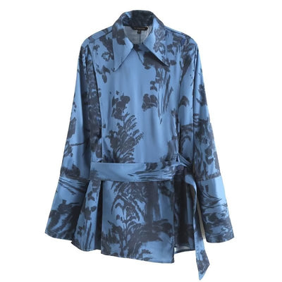 Blusa Manga Larga Estampada con Control de Cintura - Image 14