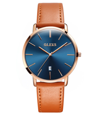 Reloj de Hombre con Calendario y Correa de Cuero Resistente al Agua - Image 7