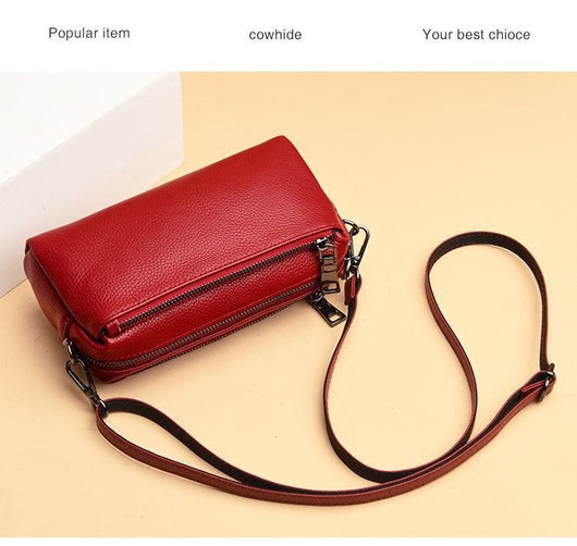 Bolso Crossbody de Cuero Genuino para Mujer - Bolsa de Hombro para Celular - Image 26