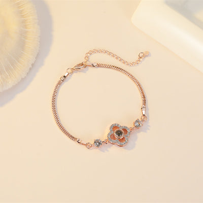 Pulsera Proyectora Te Amo en 100 Idiomas - Trébol de la Suerte - Image 3