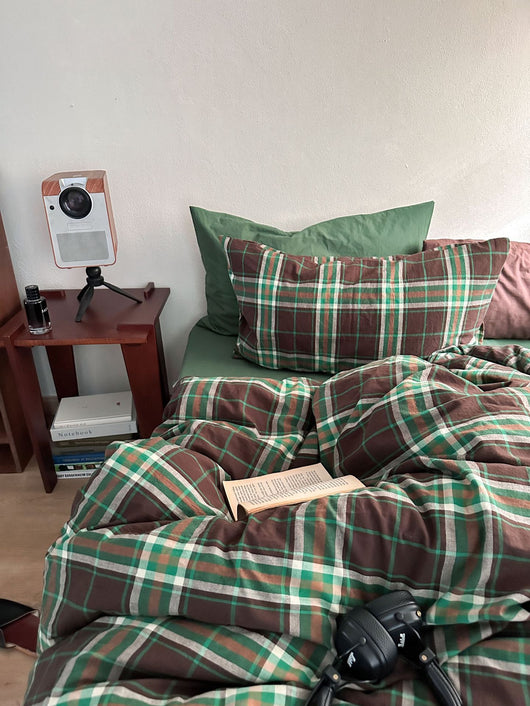 Juego de Cama Navideño Nordic 4 Piezas Algodón Teñido Lavado - Image 16