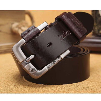 Cinturón de Cuero para Hombre Premium - Hebilla de Pasador Directo de Fábrica - Image 3