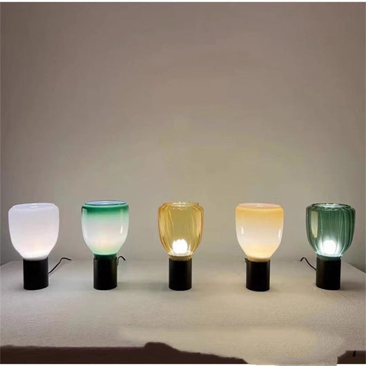 Lámpara de Mesita de Noche Cristal Multicolor Lujo para Dormitorio - Image 3