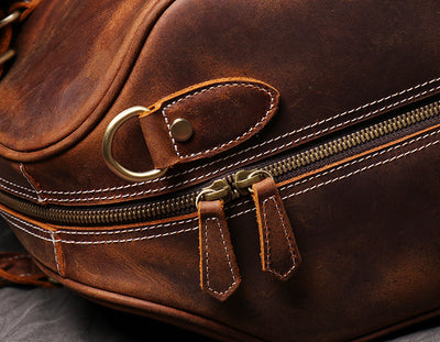 Bolsa de Viaje Crossbody de Cuero para Hombre - Image 11