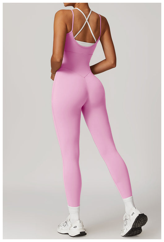 Jumpsuit Deportivo Bicolor con Tirantes Ajustables - Image 13
