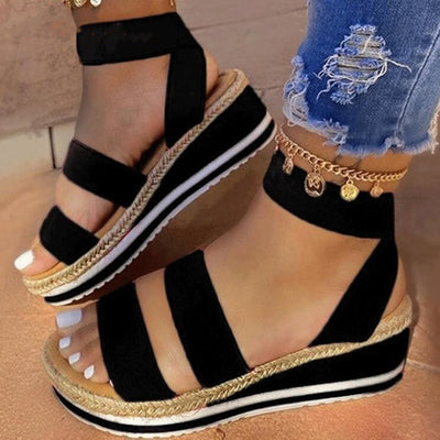 Sandalias Colorblock para Mujer con Elásticos de Cáñamo - Image 8