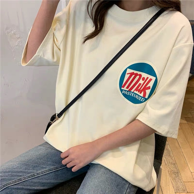 Blusa Suelta Estilo Coreano Harajuku BF para Estudiantes - Image 12