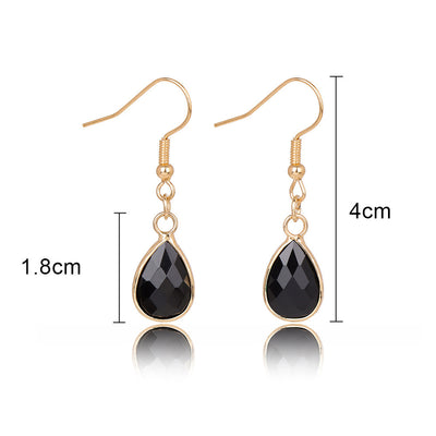 Aretes Colgantes de Piedra Gota de Agua - Diseño Versátil para Mujer - Image 17