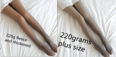 Leggings Térmicos Translúcidos Talla Grande con Forro Polar para Invierno - Image 23