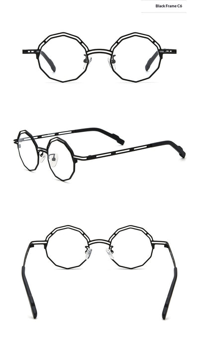Armazón de Gafas Multimaterial Ultraligero en Titanio Puro para Miopía - Image 14