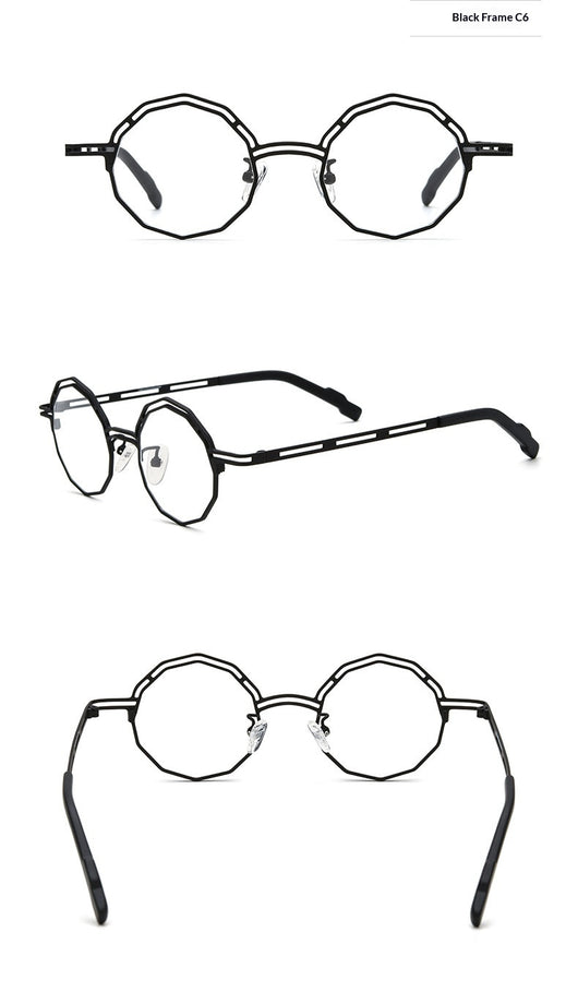 Armazón de Gafas Multimaterial Ultraligero en Titanio Puro para Miopía - Image 14