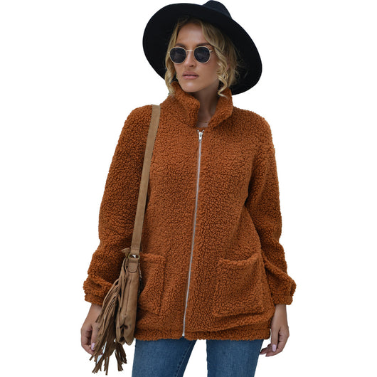 Suéter Cálido con Cierre para Mujer - Abrigo de Otoño e Invierno - Image 8