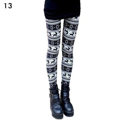 Leggings Navideños Estampados Cintura Alta - 18 Colores para Fiestas - Image 15