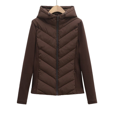 Abrigo Slim Fit con Capucha de Algodón para Otoño e Invierno
