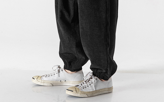 Pantalones Harem de Pana Suelta Talla Grande para Hombre - Image 25