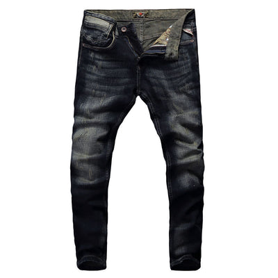 Jeans Slim Fit Desgastados Estilo Europeo y Americano para Hombre - Image 4