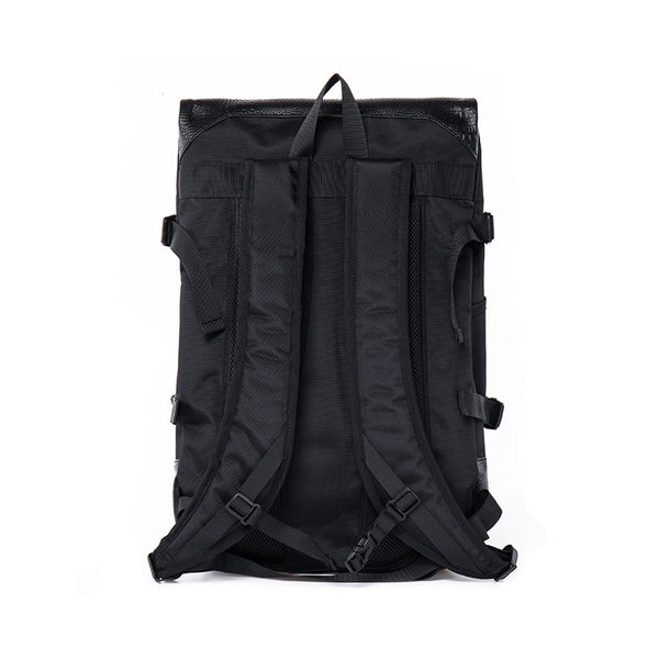 Mochila Escolar de Cuero Negro para Mujer