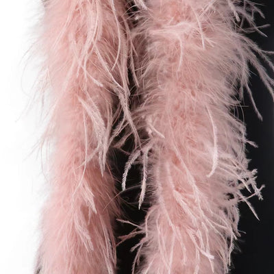 Bolso de Plumas de Avestruz Artesanal con Cuentas - Colección Otoño Invierno - Image 2