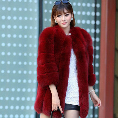 Abrigo de Piel Sintética Rusa para Mujer - Conjunto Completo Invierno - Image 10