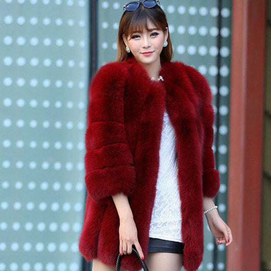 Abrigo de Piel Sintética Rusa para Mujer - Conjunto Completo Invierno - Image 10