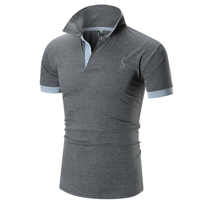 Blusa de Verano con Bordado de Cervatillo de Manga Corta - Image 9
