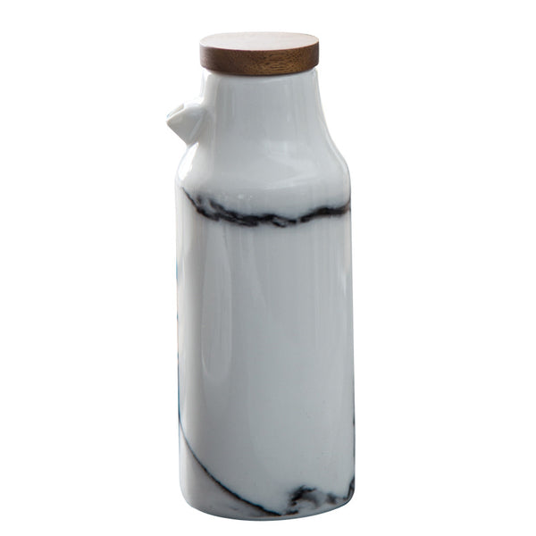 Botella de Cerámica Marmoleada para Aceite, Vinagre y Salsa de Soya - Image 14