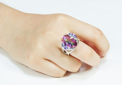 Anillo de Princesa con Circonita Multicolor - Image 5
