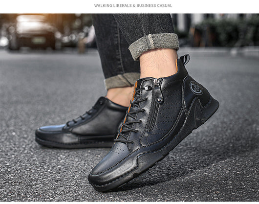 Zapatos Deportivos de Cuero para Hombre Talla Grande - Image 11