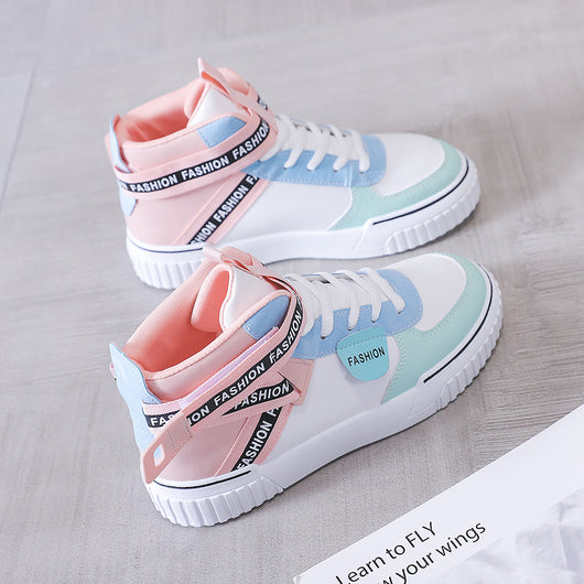 Zapatillas Escolares Versátiles para Niña con Suela Blanca