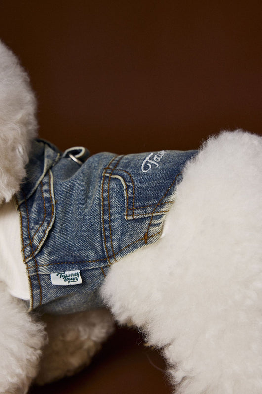 Falda Denim Tipo Peto sin Mangas para Perros Pequeños y Medianos - Image 7