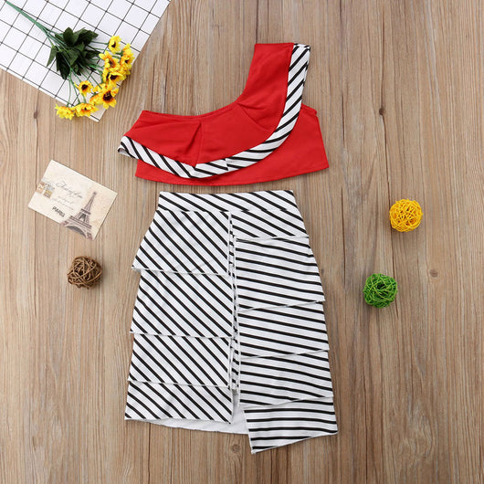 Conjunto Falda y Blazer a Rayas - Image 11