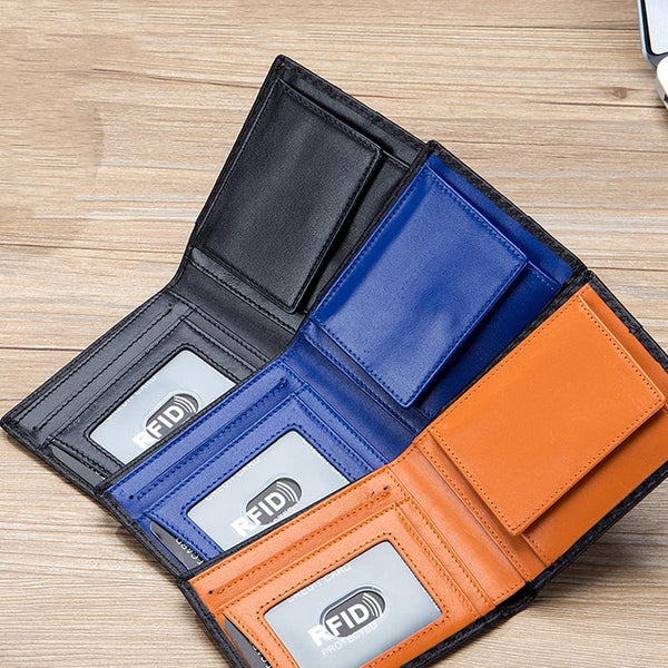 Billetera de Cuero Ultradelgada para Hombre - Diseño Minimalista