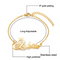 Colar, Anel, Brinco e Pulseira Dourada Personalizáveis
