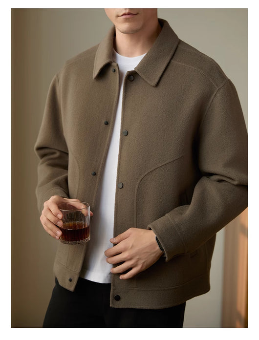 Abrigo de Lana Doble Faz para Hombre 100% Lana Premium - Image 10