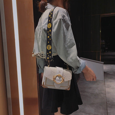 Bolso Bandolera con Lentejuelas Texturizadas