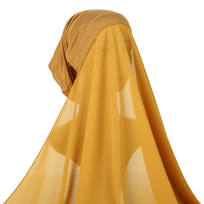 Traje de Gasa Perla para Mujer con Pañoleta Coordinada - Image 11