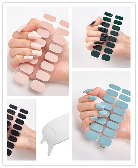 Calcomanías de Uñas Adhesivas Impermeables con Letras y Colores - Image 59