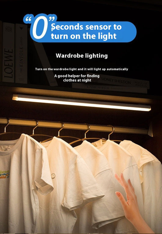 Lámpara LED con Sensor Infrarrojo y Carga Magnética para Armario, Vinoteca y Dormitorio - Image 10