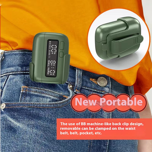 Audífonos Bluetooth Portátiles con Pantalla Digital y Reloj