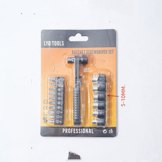 Juego de Destornillador Ratchet 14 en 1 con Puntas Hexagonales y Mangos Intercambiables - Image 11