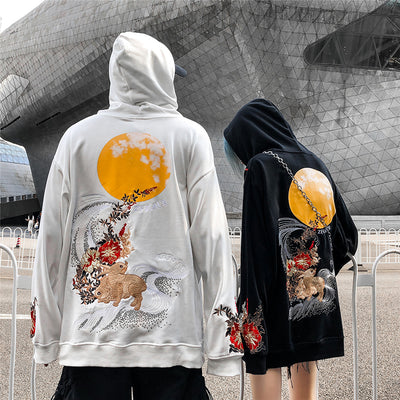 Sudadera con Capucha Bordada Estilo Chino Ligera - Image 6
