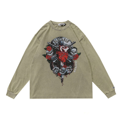 Playera Manga Larga Calavera Dark Demon para Hombre - Image 6