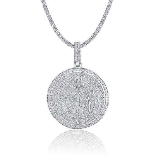 Collar Estrella de Nieve Plata - Colgante con Moissanita S925 y Baño de Platino