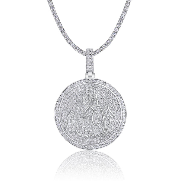 Collar Estrella de Nieve Plata - Colgante con Moissanita S925 y Baño de Platino