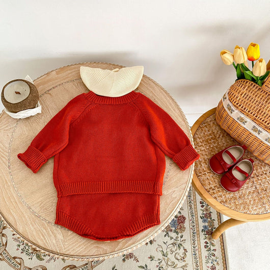 Gorro Ha Yi para Bebé Niña Rojo con Bordado de Amor - Image 41