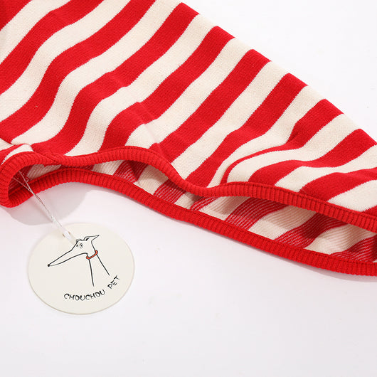 Suéter Rayas Cuello Alto Algodón Stretch para Perros - Image 11
