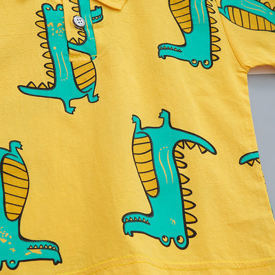 Camisa de Cuadros con Cuello Mao para Niño - Perfecta para el Verano - Image 22